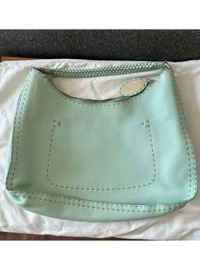 Fendi Selleria zip hobo mint green